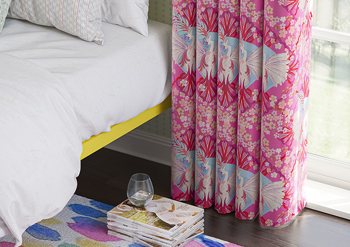 Faded Glamour, Fairground Pink - Made To Measure Curtains - Image 5